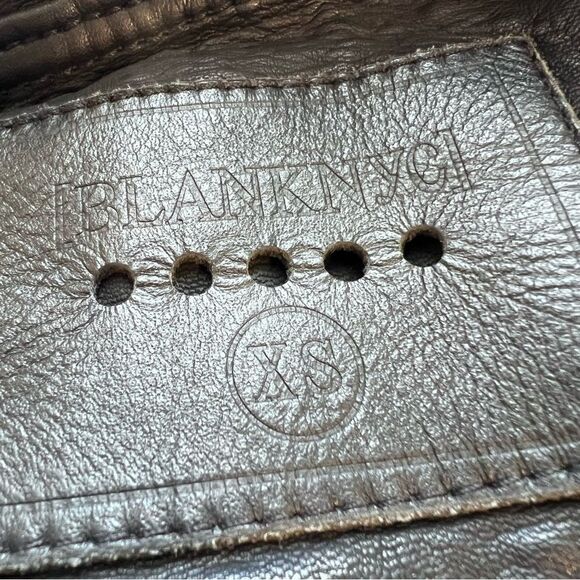 Blank NYC faux leather black Moto biker jacket size XS - Picture 16 of 16